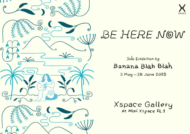 BE HERE NOW exhibition poster