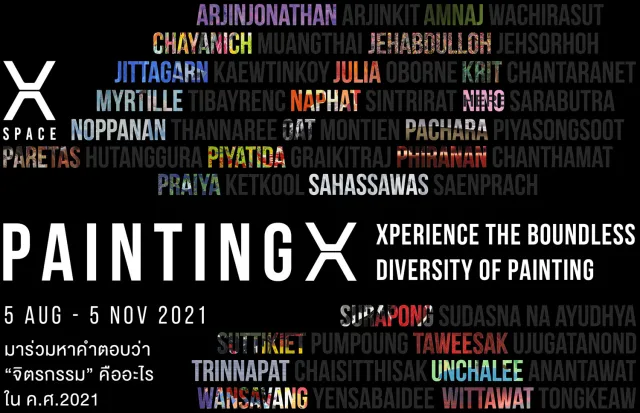 PAINTING X exhibition poster