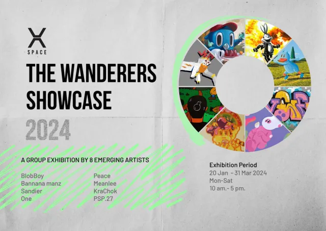 THE WANDERERS SHOWCASE 2024 exhibition poster
