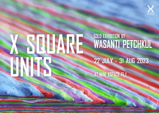 X SQUARE UNITS exhibition poster